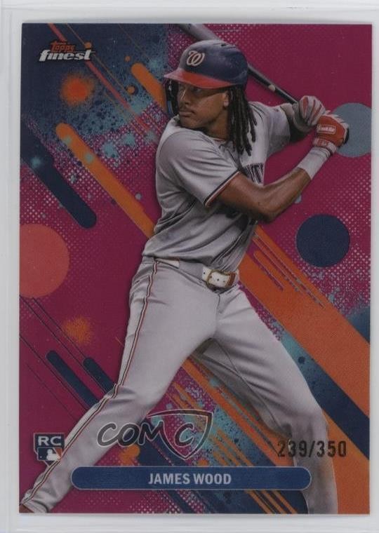 2025 Topps Finest Common Magenta Refractor 239/350 James Wood #100 0t9q