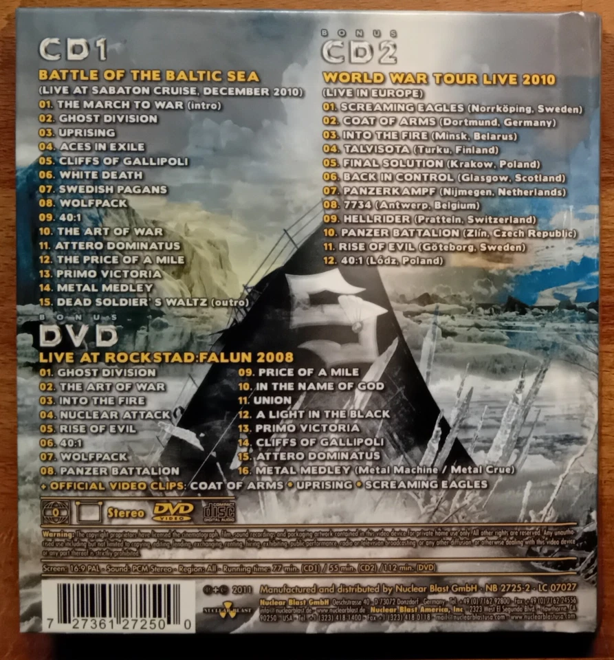 Sabaton – World War Live - Battle Of The Baltic Sea - 2 CD + DVD Lim. Edition - Bild 2 von 3