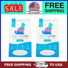  2 pack PrettyLitter Clumping Health Monitoring Cat Litter, Unscented, 10 lb