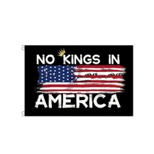 Vintage No Kings In America Flag 3x5ft American Patriotic Flag Outdoor Decor