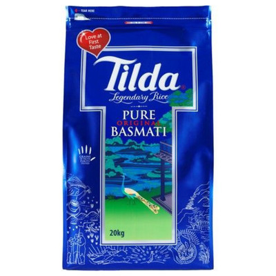 Tilda Pure Original Basmati Rice, 1er Pack (1x20kg) Langkorn Indien pure Reis