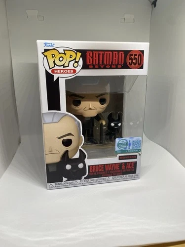 Funko Pop Batman Beyond Bruce Wayne and Ace 550 LE 9500 GameStop Exclusive!