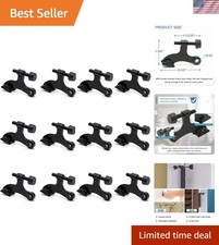 Sturdy 12 Pack Hinge Pin Door Stoppers with Rubber Bumper - Home Door Protection