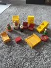 Misc Vtg Fisher Price Little People Figures-Furniture