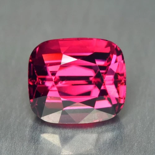 1.93Ct Cushion, Natural Vivid Pink Umbalite Garnet - Umba Mines Loose Gemstone