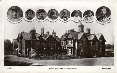 SANDRINGHAM NORFOLK York Cottage ROYALTY AS CHILDREN MULTI-VIEW RPPC
