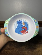 Vintage Sesame Street Bowl - Cookie Monster Elmo - The First Years