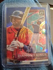 2022 Donruss Optic YORDAN ALVAREZ Blue CRACKED ICE PRIZM /7 SSP Diamond Kings 