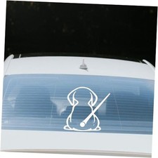 Dog Decals Rear Wiper Decal Cartoon Funny Dog Moving Tail Stickers Vinyl