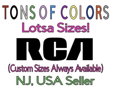 RCA Die Cut Vinyl Decal Stereo TV Hi Fi Vintage Electronics