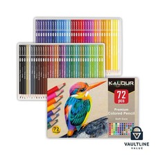 Colored Pencils Set 72 Count Soft Core for Drawing and Coloring