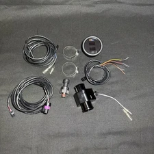 GlowShift 10 Color Digital Dual Temperature & Pressure Combo Gauge & Accessories