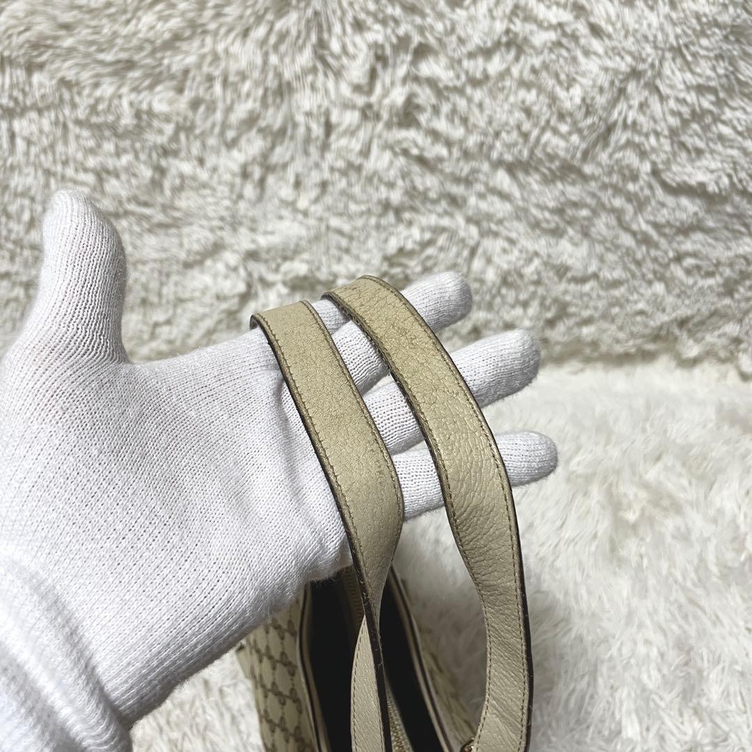 Gucci Abbey Tote Bag Brown Canvas Leather Authentic thumbnail 9