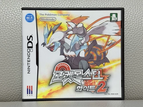 RARE Korean Pokemon White Version 2 Nintendo DS Korean Version Complete
