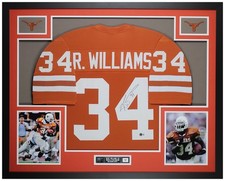 Ricky Williams Autographed & Framed Orange Longhorns Jersey Beckett COA