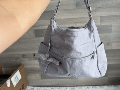 Kipling Alenya Crossbody Bag - DOVE GRAY - Nylon Everyday Travel Purse BRAND NEW