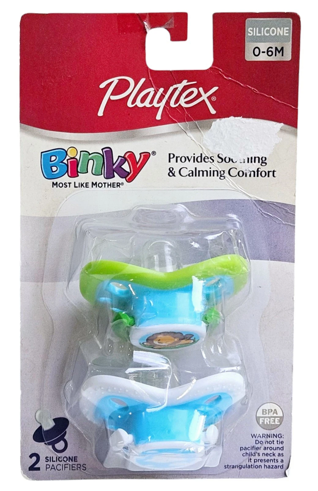 Playtex Binky Silicone Pacifier Set 0-6 Months 2013 - Damaged Packaging
Opens in a new window or tab