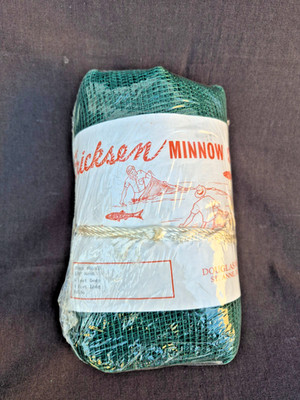 Vintage ERICKSEN Minnow Seine 4 x 6 Net  Nylon  NOS   MINT   N4