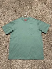 Supreme Laser Cut S Logo Pocket Tee Size SS21 NYC BOGO Dusty Teal - Medium