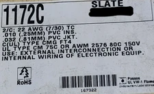 Alpha Wire 1172C 22/1P Twist Pair Communication/Control Cable 300V 75C /50ft