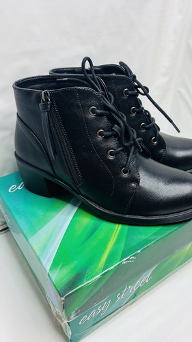 Easy Street Women's Black leather Becker Size 7 wide Model 31-77-21 - Picture 2 of 14