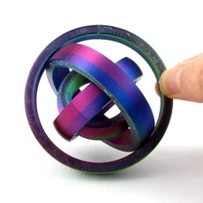 3D Printed Gyroscopic Fidget Rings - Stress Relief and Fidget Toy - Multicolor!