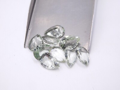 10x14 MM Natural Prasiolite Pear Cut Loose Gemstone For Jewelry Making P-3469