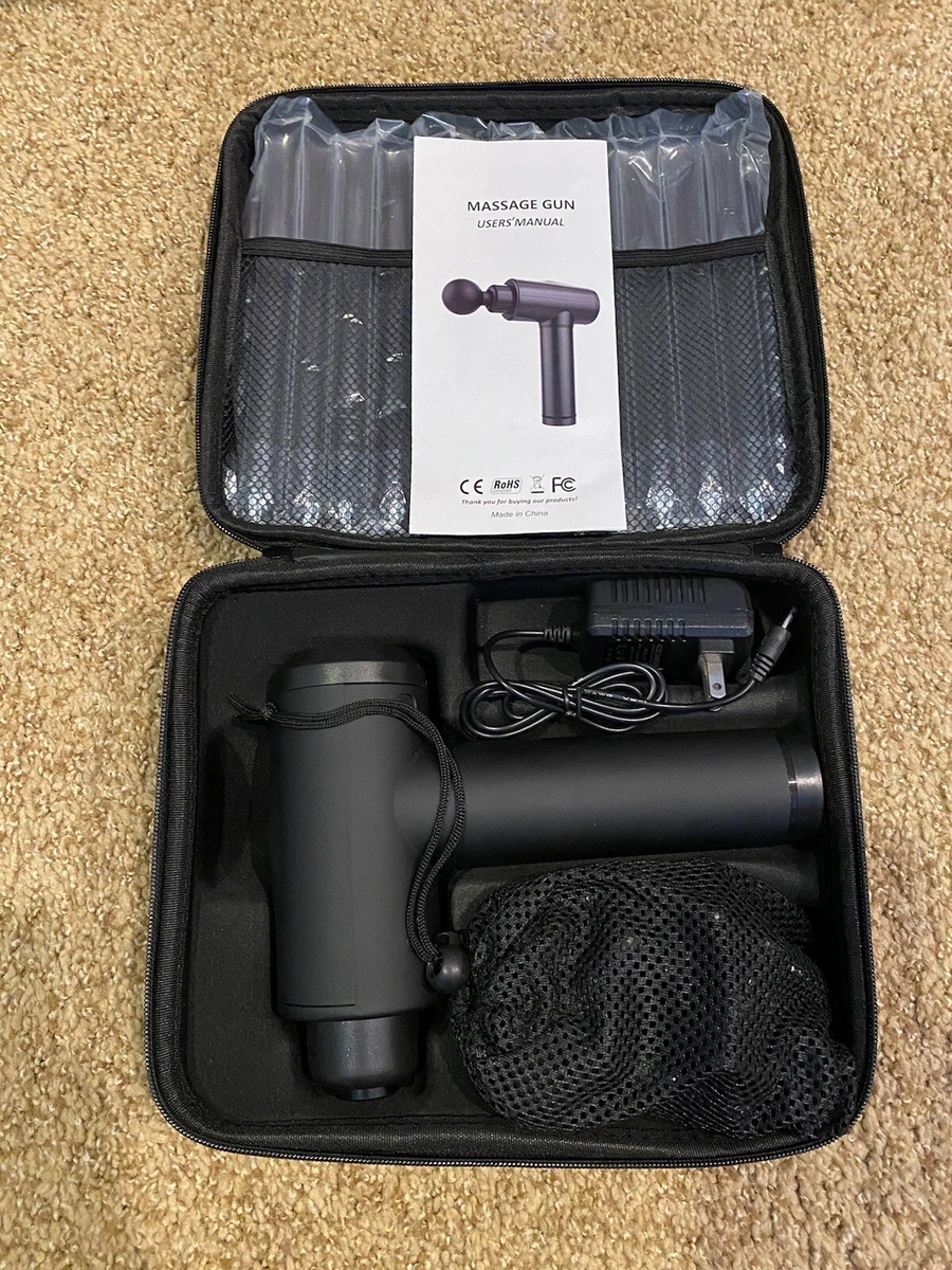 NEW MASSAGE GUN DEEP TISSUE MASSAGER WITH 10 MASSAGE HEADS LCD