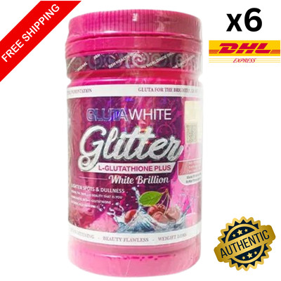 6x Phyto Gluta White Sparkle Glitter L-Glutathione Plus Skin White-FREE SHIP DHL