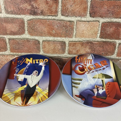 Set Of 4 Sakura Downtown Deco Stoneware Stoneware Salad Dessert Plates NIB - Picture 4 of 9
