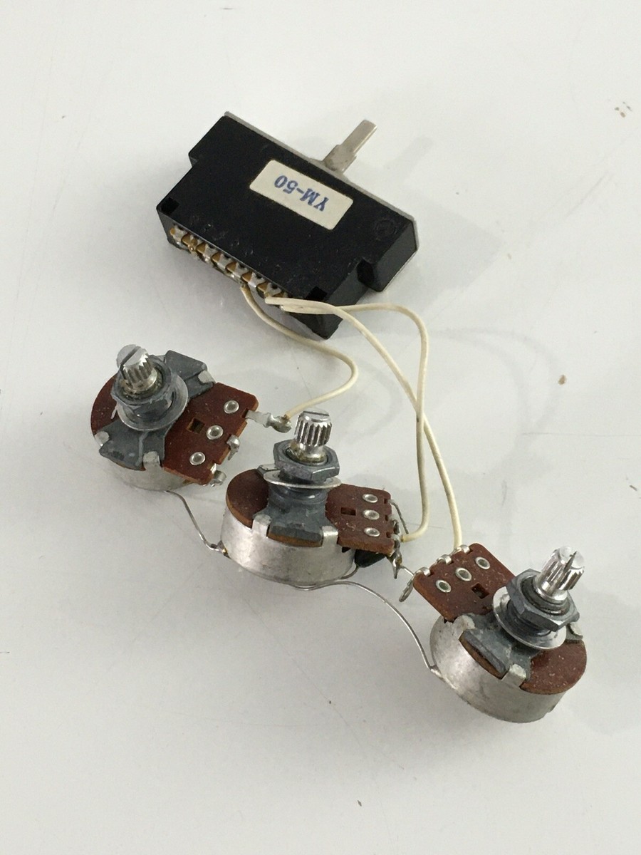Vintage 1991 MIJ Fender Japan Strat Wiring Harness Pots MIJ Vintage 1991 MIJ Fender Japan Strat Wiring Harness Pots MIJ
