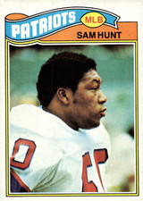1977 Topps - #356 Sam Hunt (RC) Patriots