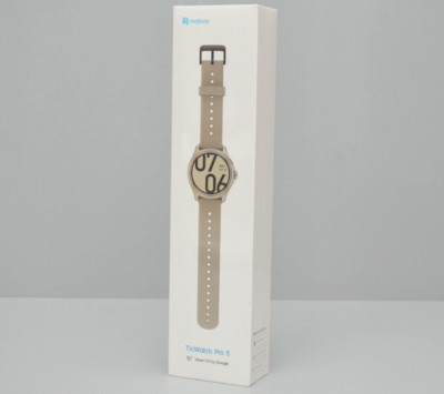 Mobvoi TicWatch Pro 5 Sandstone - Wear OS Multisport-Tracker 1.43'' Smartwatch
