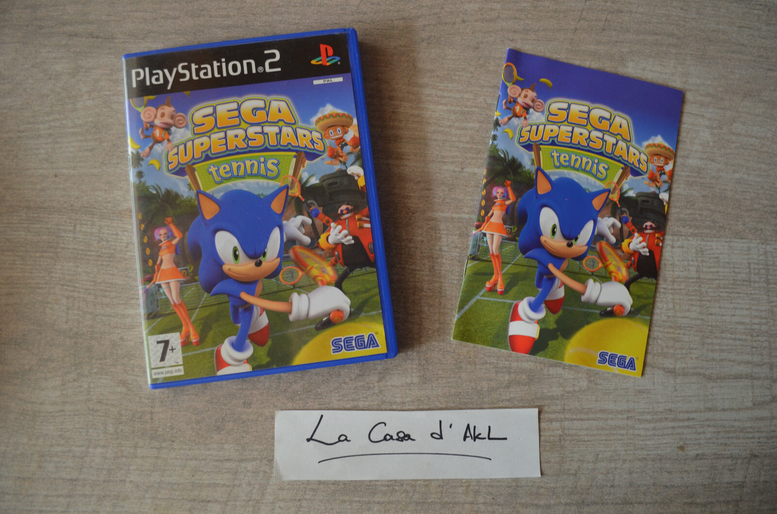 Sega Superstars Tennis complet sur Playstation 2 PS2 FR TBE