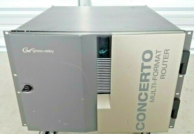 Grass Valley Concerto Multi-Format Router w/ 4 Port 32 x 32 CRS2001 Cards