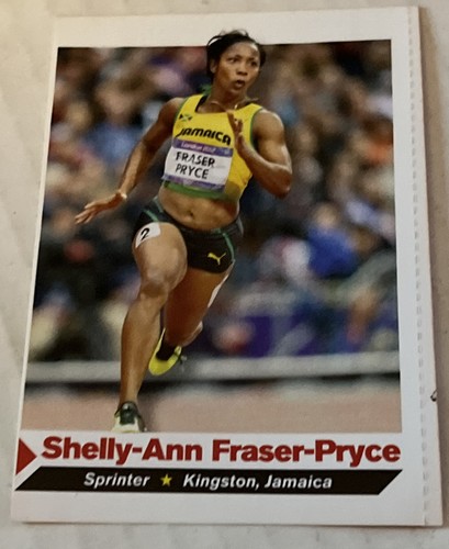 SHELLY-ANN FRASER-PRYCE 2012 SI for Kids GOLD MEDAL OLYMPIC SPRINTER CARD 🤩 - Picture 7 of 9