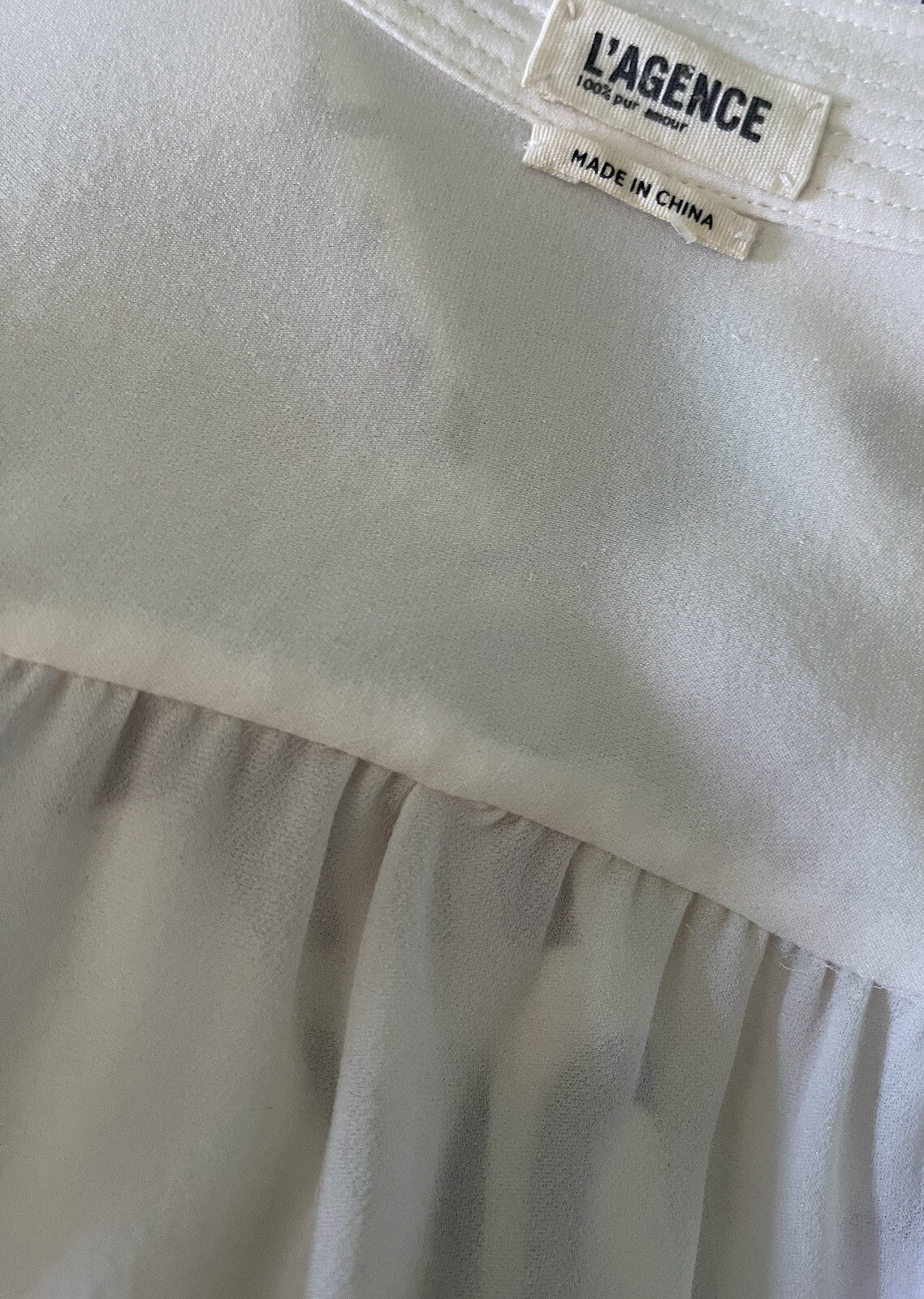 L’Agence Button Down Silk Blouse Anthropologie To… - image 3