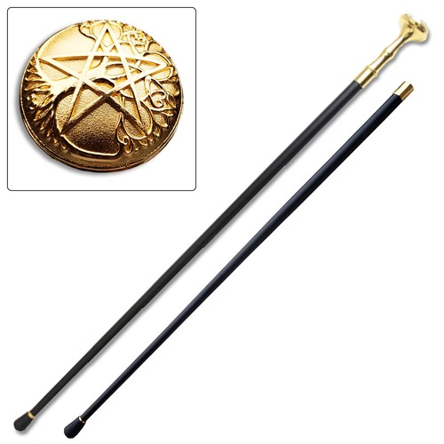 Star of David Cane Staff Mobility Stick Rubber Foot Handle - Picture 1 of 2