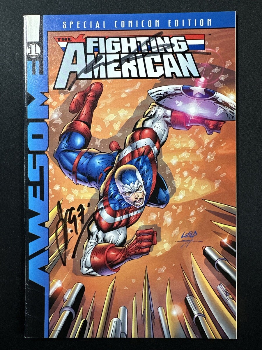 Fighting American #1 Special Comicon Edition Signed 2x Rob Liefeld
