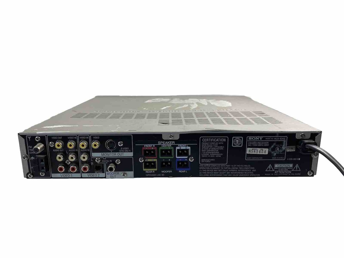 CD DVD レシーバー HCD-S300 Sony HCD-S300 DVD Player/Receiver | eBay