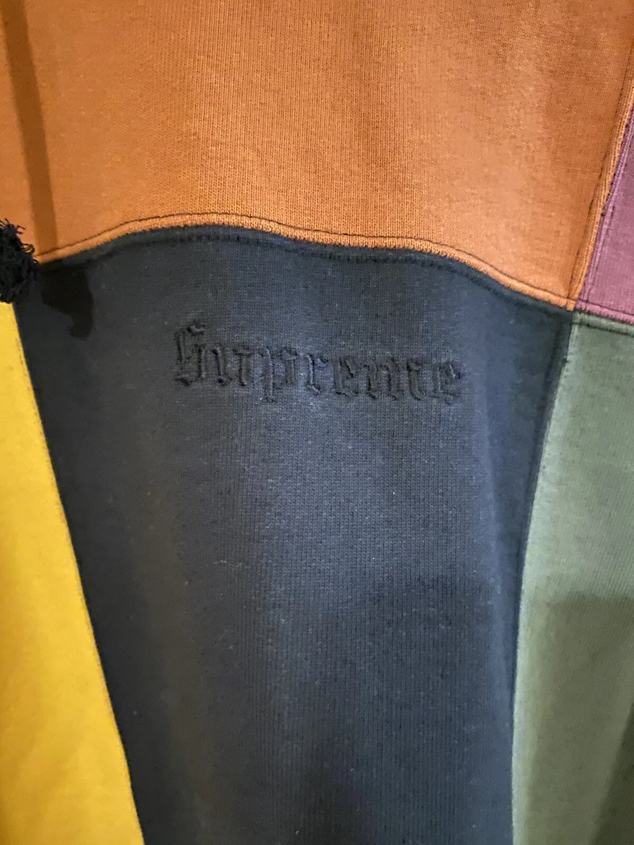 Supreme Patchwork Hoodie Black