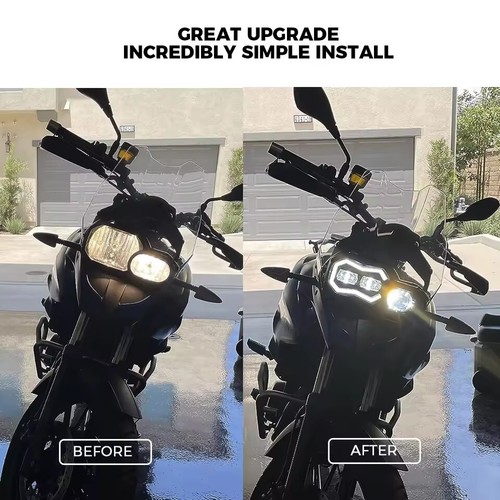 Faro LED DRL para BMW F800R F800GS F700GS F650GS probado con E24 - Imagen 17 de 18