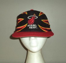 Miami Heat Drew Pearson The Claw Black Snapback Hat Vintage 1990s 90s