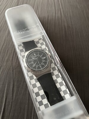 SWATCH SISTEM51 IRONY YIS403 STAINLESS STEEL CASE NEW IN BOX RARE!!