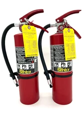 5LB ABC FIRE EXTINGUISHERS (Refurbished)  Set of 2
