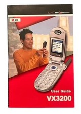User Guide for LG VX3200 Cellular Cell Flip Phone English  Spanish Verizon