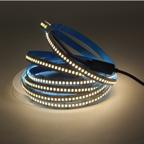 5m Double Color 2835 240Leds/m CW/WW Dual White CCT lamp DC 24V LED Strip Light - Picture 4 of 8