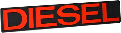 RICHTER Auto 3D Relief Schild DIESEL 10 cm Emblem HR Art. 14895 selbstklebend