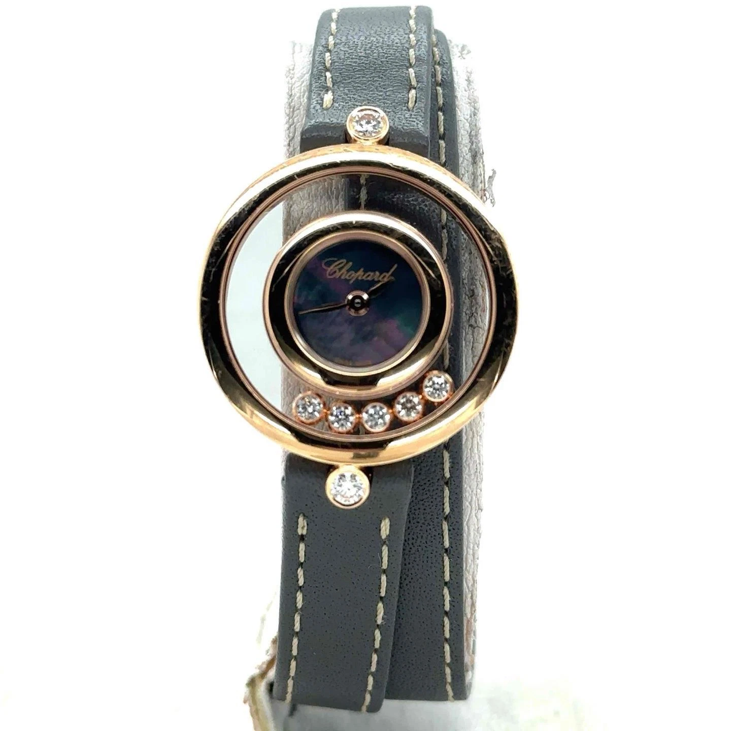 Chopard — Chopard Happy Diamonds Icons 26mm Quartz 18k Rose Gold MOP Ladies 209415-5003
