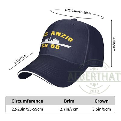 USS Anzio CG-68 Unisex Baseball Cap Dad Hat Adjustable